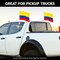 G128 2 Pack: Colombia Colombian Car Flag | 11x17 In | Double LiteWeave Pro Series Double Sided Printed 150D Polyester | Flagpole Included | Perfect for Festival Celebrations, Parades